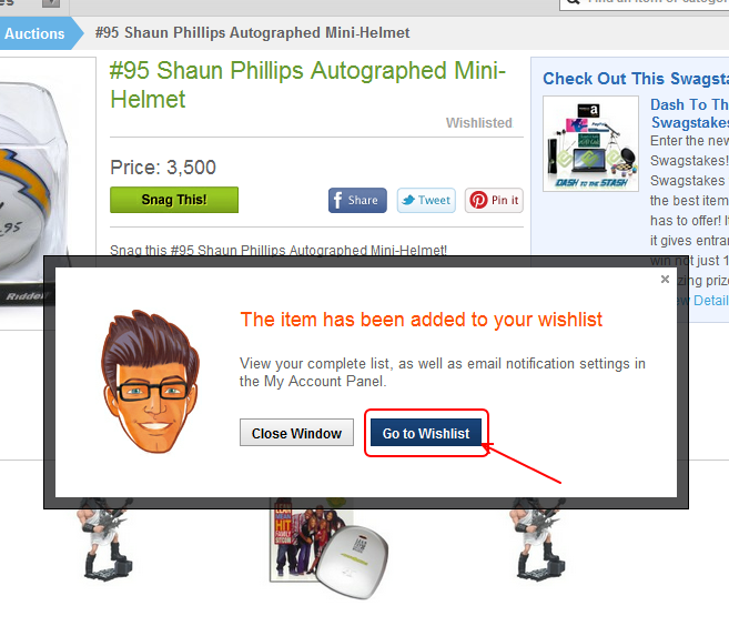 wishlist added