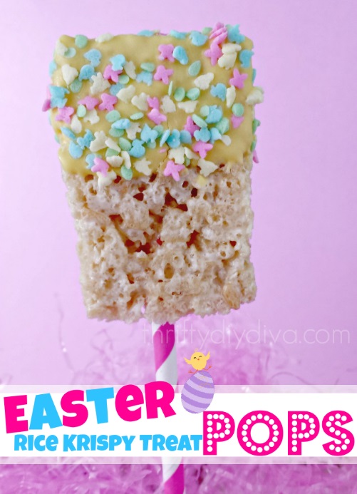 Easter Rice Krispies Treat Pops